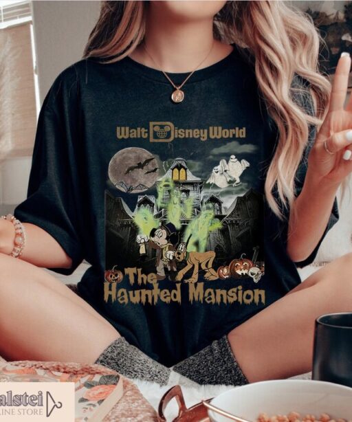 Comfort Color Disneyland Haunted Mansion Shirt, Walt Disney World The Haunted Mansion Shirt, Mickey Halloween Shirt, Disney Halloween Shirt