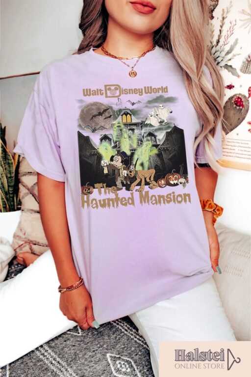 Comfort Color Disneyland Haunted Mansion Shirt, Walt Disney World The Haunted Mansion Shirt, Mickey Halloween Shirt, Disney Halloween Shirt