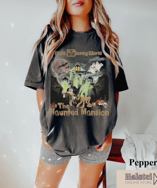 Comfort Color Disneyland Haunted Mansion Shirt, Walt Disney World The Haunted Mansion Shirt, Mickey Halloween Shirt, Disney Halloween Shirt