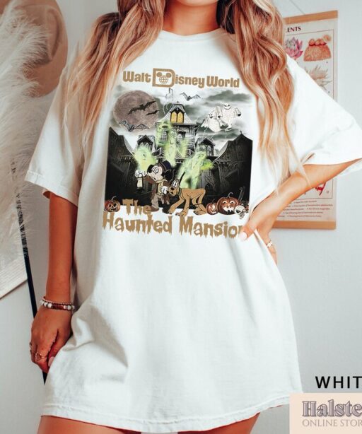 Comfort Color Disneyland Haunted Mansion Shirt, Walt Disney World The Haunted Mansion Shirt, Mickey Halloween Shirt, Disney Halloween Shirt