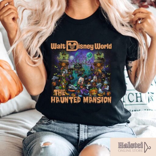 Comfort Color Disney Halloween Haunted Mansion Shirt, The Haunted Mansion Shirt, Retro Disney Halloween Shirt, Disneyland Trip Tee