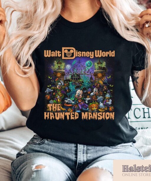 Comfort Color Disney Halloween Haunted Mansion Shirt, The Haunted Mansion Shirt, Retro Disney Halloween Shirt, Disneyland Trip Tee