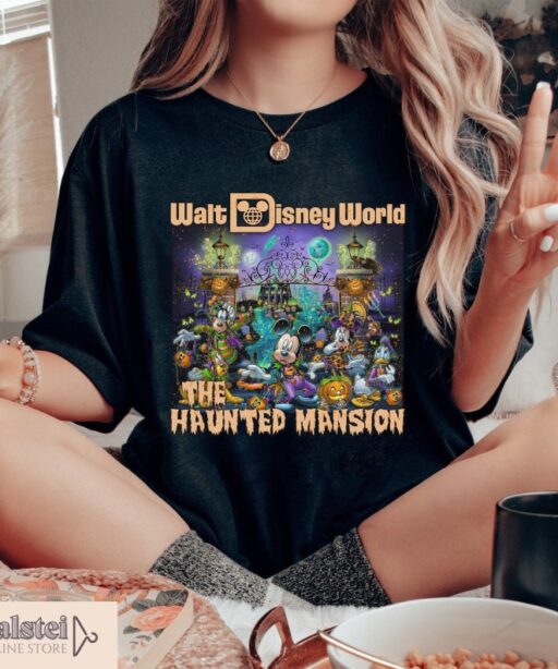 Comfort Color Disney Halloween Haunted Mansion Shirt, The Haunted Mansion Shirt, Retro Disney Halloween Shirt, Disneyland Trip Tee