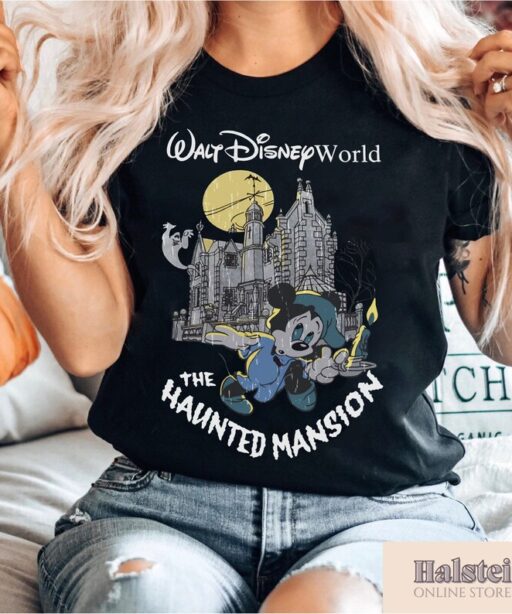 Retro Disney Mickey Haunted Mansion Comfort Colors Shirt, The Haunted Mansion Shirt, Disney Halloween T-shirt, Mickey's Not So Scary Party