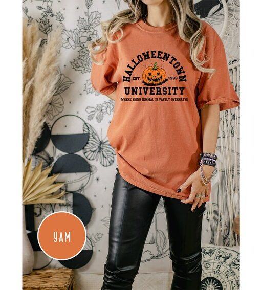 Comfort Colors Halloweentown 1998 Shirt,Pumpkin Halloween Shirt,Halloweentown University Shirt,Spooky Season,Halloween Shirt,Halloween Gift