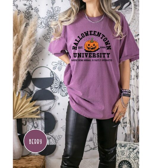 Comfort Colors Halloweentown 1998 Shirt,Pumpkin Halloween Shirt,Halloweentown University Shirt,Spooky Season,Halloween Shirt,Halloween Gift