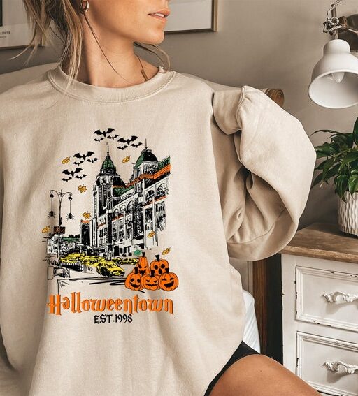 Halloweentown 1998 Sweatshirt,Pumpkin Halloween Sweatshirt,Halloweentown University Sweatshirt,Spooky Season,Halloween Shirt,Halloween Gift