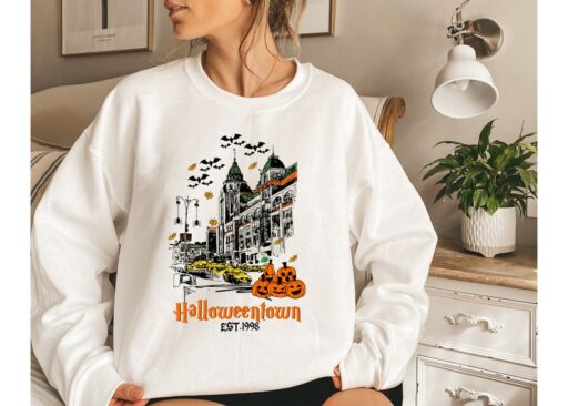 Halloweentown 1998 Sweatshirt,Pumpkin Halloween Sweatshirt,Halloweentown University Sweatshirt,Spooky Season,Halloween Shirt,Halloween Gift