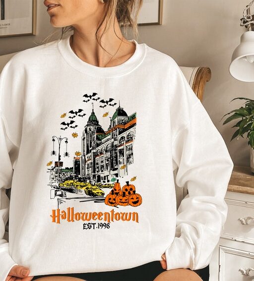 Halloweentown 1998 Sweatshirt,Pumpkin Halloween Sweatshirt,Halloweentown University Sweatshirt,Spooky Season,Halloween Shirt,Halloween Gift