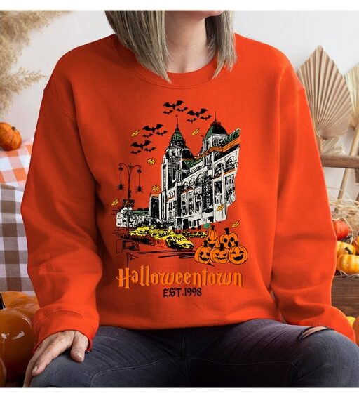 Halloweentown 1998 Sweatshirt,Pumpkin Halloween Sweatshirt,Halloweentown University Sweatshirt,Spooky Season,Halloween Shirt,Halloween Gift