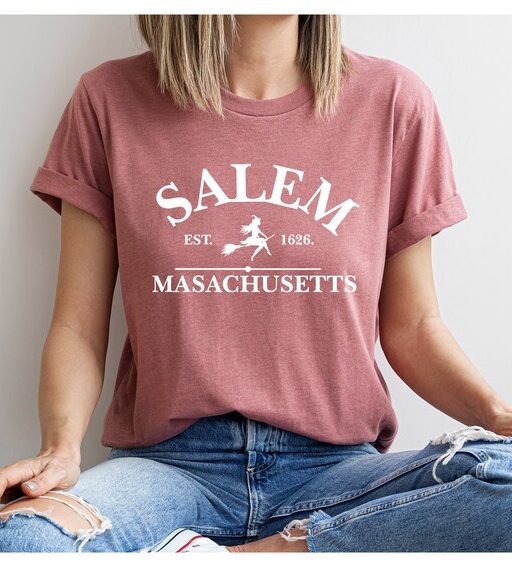 Salem Massachusetts Shirt,Halloween Sweatshirt,Halloween Witch Women's Sweatshirt,Sanderson Sisters Sweatshirt,Halloween Shirt,Spooky Vibes