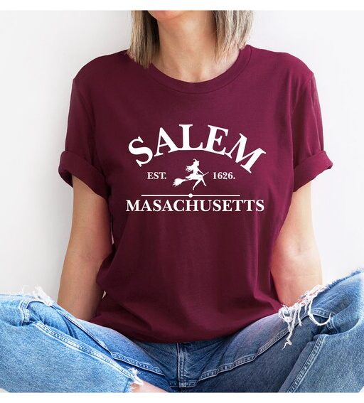 Salem Massachusetts Shirt,Halloween Sweatshirt,Halloween Witch Women's Sweatshirt,Sanderson Sisters Sweatshirt,Halloween Shirt,Spooky Vibes