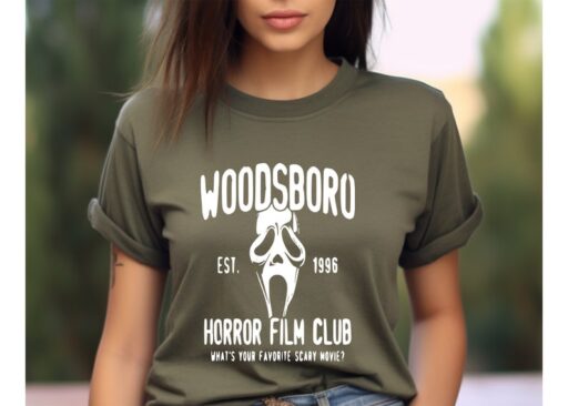 Woodsboro Horror Film Club Shirt,Scream Movie,Thriller Movie,Horror Movies Shirt,Scary Movie Shirt,Scream Ghost Face,Halloween Sweatshirt