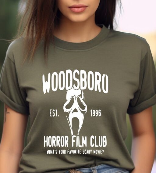 Woodsboro Horror Film Club Shirt,Scream Movie,Thriller Movie,Horror Movies Shirt,Scary Movie Shirt,Scream Ghost Face,Halloween Sweatshirt