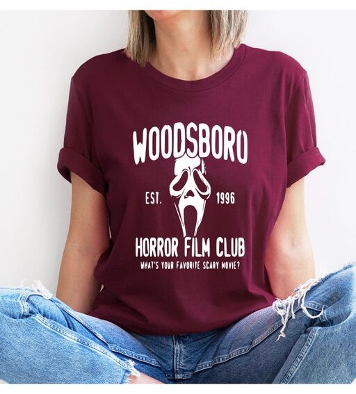 Woodsboro Horror Film Club Shirt,Scream Movie,Thriller Movie,Horror Movies Shirt,Scary Movie Shirt,Scream Ghost Face,Halloween Sweatshirt