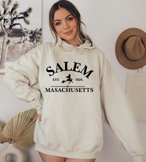 Salem Massachusetts Hoodie,Halloween Sweatshirt,Halloween Witch Sweatshirt,Sanderson Sisters Sweatshirt,Halloween Shirt,Halloween Hoodie