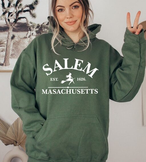 Salem Massachusetts Hoodie,Halloween Sweatshirt,Halloween Witch Sweatshirt,Sanderson Sisters Sweatshirt,Halloween Shirt,Halloween Hoodie