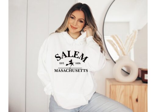 Salem Massachusetts Hoodie,Halloween Sweatshirt,Halloween Witch Sweatshirt,Sanderson Sisters Sweatshirt,Halloween Shirt,Halloween Hoodie