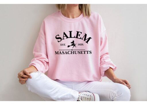 Salem Massachusetts Sweatshirt,Halloween Sweatshirt,Halloween Witch Women's Sweatshirt,Sanderson Sisters Sweatshirt,Halloween Shirt,Spooky