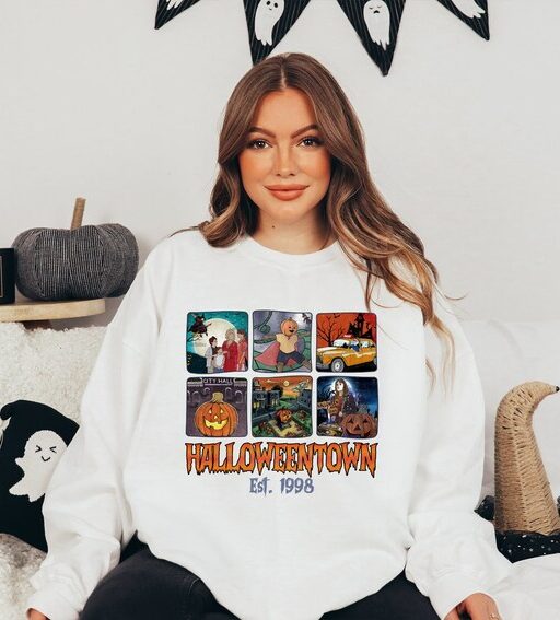 Halloweentown 1998 Sweatshirt,Pumpkin Halloween Sweatshirt,Halloweentown University Sweatshirt,Spooky Season,Halloween Shirt,Halloween Gift