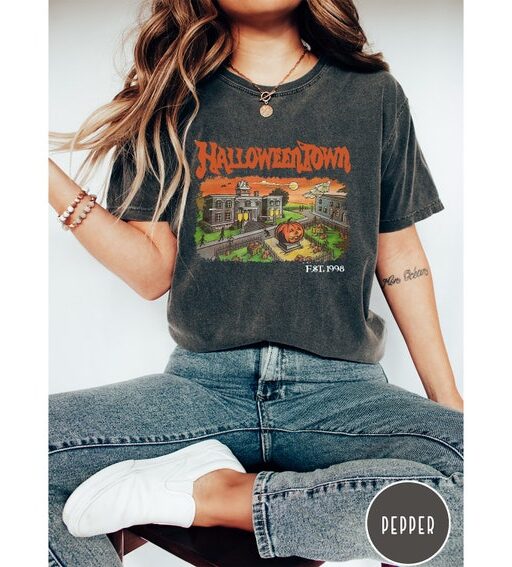 Comfort Colors Halloweentown 1998 Shirt,Pumpkin Halloween Shirt,Halloweentown Shirt,Spooky Season Shirt,Halloween Gift,Halloween Sweatshirt