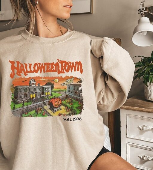 Halloweentown 1998 Sweatshirt,Pumpkin Halloween Sweatshirt,Halloweentown University Sweatshirt,Spooky Season,Halloween Shirt,Halloween Gift