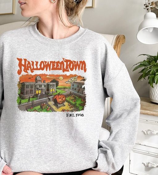 Halloweentown 1998 Sweatshirt,Pumpkin Halloween Sweatshirt,Halloweentown University Sweatshirt,Spooky Season,Halloween Shirt,Halloween Gift