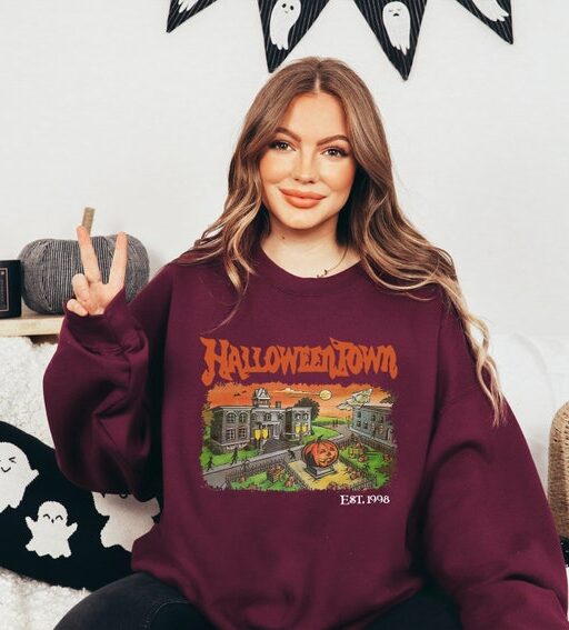 Halloweentown 1998 Sweatshirt,Pumpkin Halloween Sweatshirt,Halloweentown University Sweatshirt,Spooky Season,Halloween Shirt,Halloween Gift