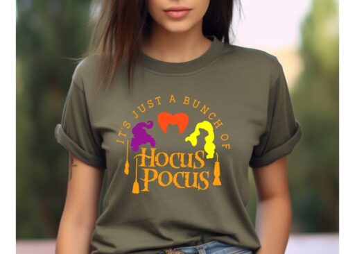 It's Just a Bunch of Hocus Pocus Shirt,Halloween Shirt,Hocus Pocus Shirt,Sanderson Sisters Shirt,Halloween Gift,Witches Shirt,Halloween Tee