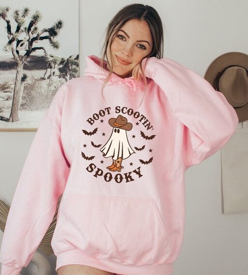 Boot Scootin Spooky Hoodie,Halloween Hoodie,Halloween Sweatshirt,Western Halloween,Spooky Hoodie,Halloween Gift,Spooky Season Sweatshirt