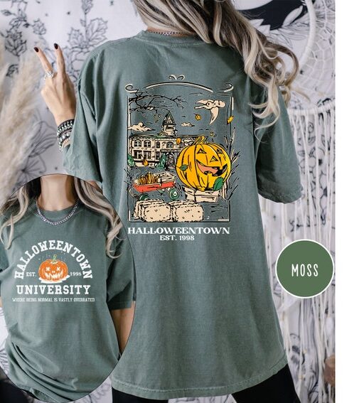 Comfort Colors Halloweentown 1998 Shirt,Pumpkin Halloween Shirt,Halloweentown University Shirt,Spooky Season,Halloween Shirt,Halloween Gift