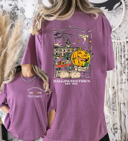 Comfort Colors Halloweentown 1998 Shirt,Pumpkin Halloween Shirt,Halloweentown University Shirt,Spooky Season,Halloween Shirt,Halloween Gift