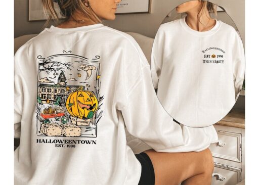 Halloweentown 1998 Sweatshirt,Pumpkin Halloween Sweatshirt,Halloweentown University Sweatshirt,Spooky Season,Halloween Shirt,Halloween Gift