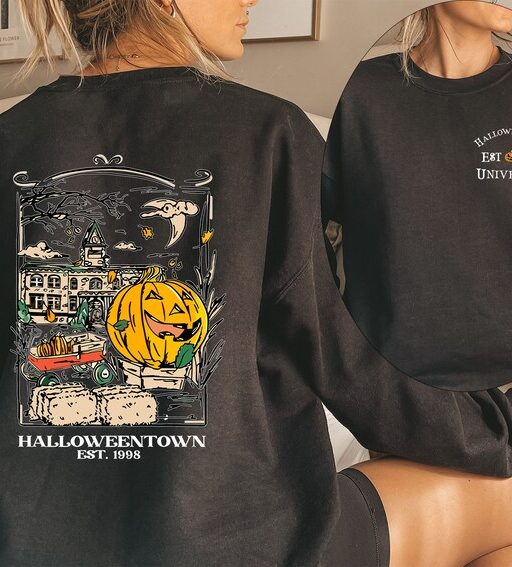 Halloweentown 1998 Sweatshirt,Pumpkin Halloween Sweatshirt,Halloweentown University Sweatshirt,Spooky Season,Halloween Shirt,Halloween Gift