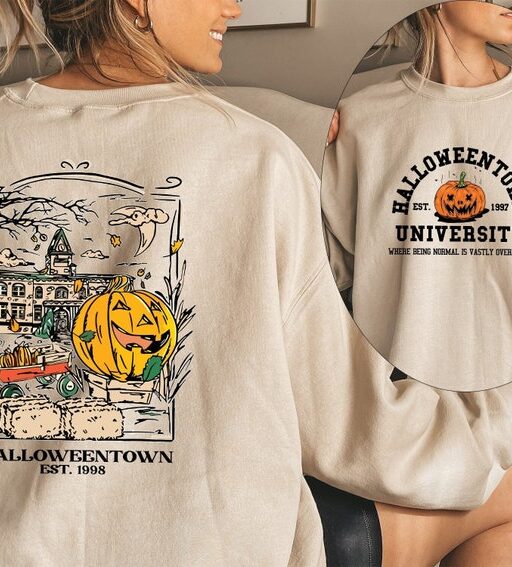 Halloweentown 1998 Sweatshirt,Pumpkin Halloween Sweatshirt,Halloweentown University Sweatshirt,Spooky Season,Halloween Shirt,Halloween Gift