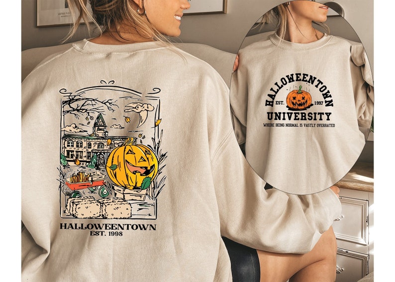 Halloweentown 1998 Sweatshirt,Pumpkin Halloween Sweatshirt,Halloweentown University Sweatshirt,Spooky Season,Halloween Shirt,Halloween Gift