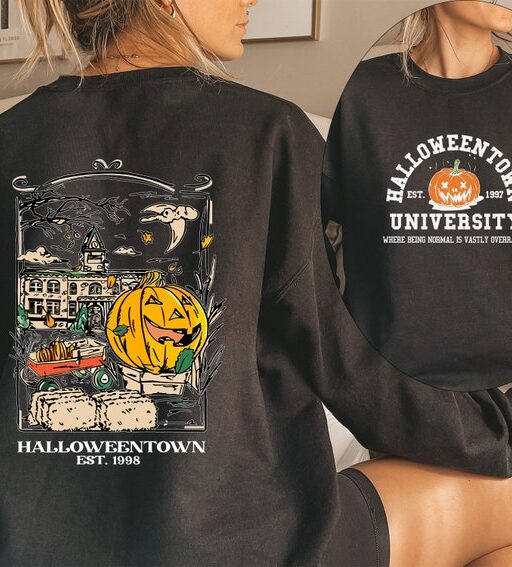 Halloweentown 1998 Sweatshirt,Pumpkin Halloween Sweatshirt,Halloweentown University Sweatshirt,Spooky Season,Halloween Shirt,Halloween Gift