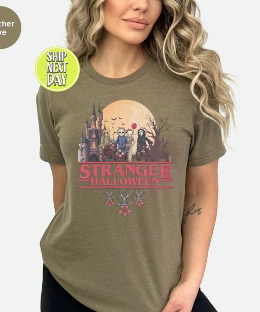 Stranger Halloween T shirt, Horror movie Shirt, Scary Characters, Halloween party tshirt, Funny Halloween shirt,Retro 90s Horror Movie -HC71