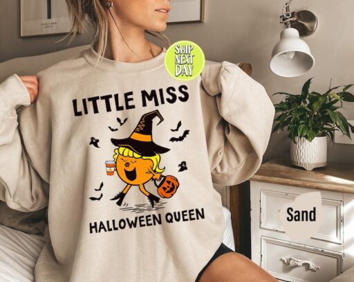 Little Miss Pumpkin Spice Sweatshirt, Fall Hoodie, Women's Fall Sweatshirt,Pumpkin Spice, Little Miss, gifts for women,Halloween Queen -HC69