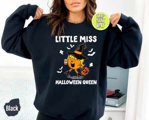 Little Miss Pumpkin Spice Sweatshirt, Fall Hoodie, Women's Fall Sweatshirt,Pumpkin Spice, Little Miss, gifts for women,Halloween Queen -HC69