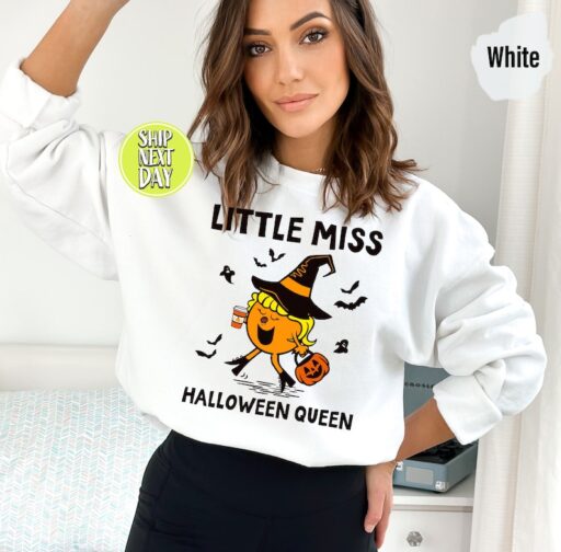 Little Miss Pumpkin Spice Sweatshirt, Fall Hoodie, Women's Fall Sweatshirt,Pumpkin Spice, Little Miss, gifts for women,Halloween Queen -HC69