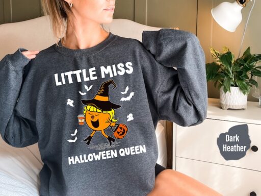 Little Miss Pumpkin Spice Sweatshirt, Fall Hoodie, Women's Fall Sweatshirt,Pumpkin Spice, Little Miss, gifts for women,Halloween Queen -HC69
