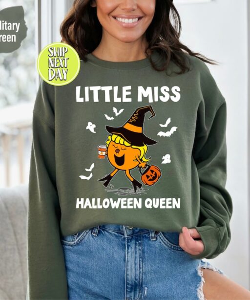 Little Miss Pumpkin Spice Sweatshirt, Fall Hoodie, Women's Fall Sweatshirt,Pumpkin Spice, Little Miss, gifts for women,Halloween Queen -HC69