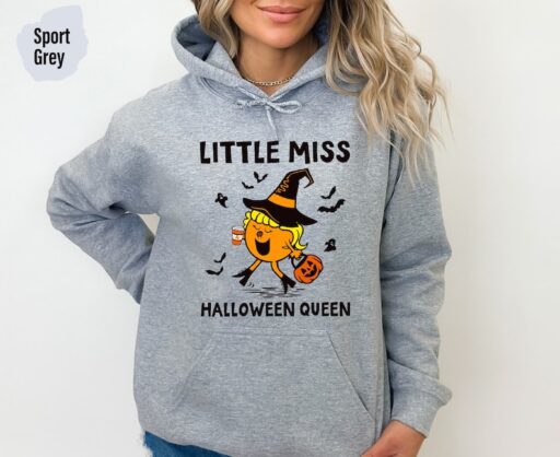 Little Miss Pumpkin Spice Sweatshirt, Fall Hoodie, Women's Fall Sweatshirt,Pumpkin Spice, Little Miss, gifts for women,Halloween Queen -HC69