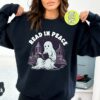 Read In Peace Ghost Halloween Sweatshirt and Hoodie, Halloween Shirt, Halloween Crewneck Sweatshirt, Spooky Season Tee, Reading Ghost -HC64