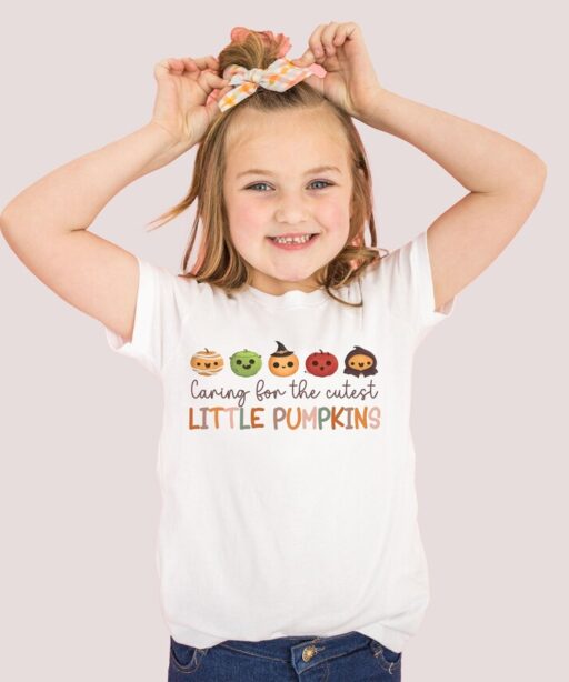 Cute Little Pumpkins Shirt, Fall Toddler Shirt, Boho Fall Kids Shirt, Cute Autumn Kids Shirt, Cute Fall Kids Clothing,Baby thanksgiving-HC55