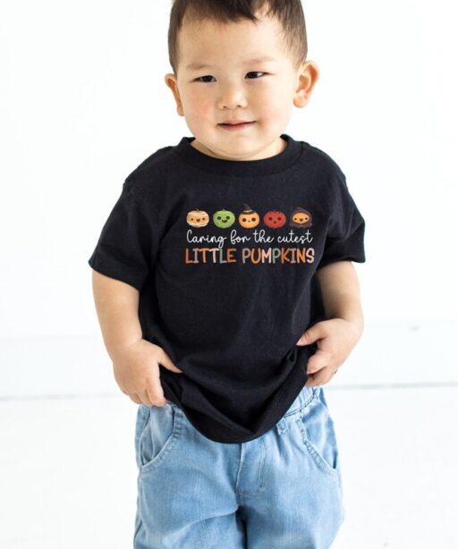 Cute Little Pumpkins Shirt, Fall Toddler Shirt, Boho Fall Kids Shirt, Cute Autumn Kids Shirt, Cute Fall Kids Clothing,Baby thanksgiving-HC55