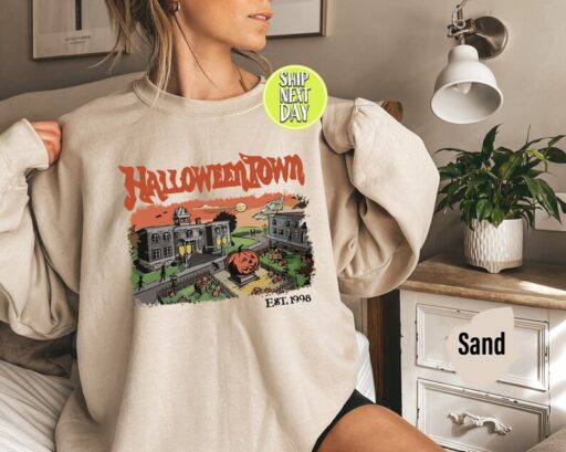 Halloweentown Est 1998 Sweatshirt and Hoodie, Halloweentown University, Retro Halloweentown Sweatshirt, Vintage Fall Sweatshirt -HC026