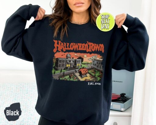 Halloweentown Est 1998 Sweatshirt and Hoodie, Halloweentown University, Retro Halloweentown Sweatshirt, Vintage Fall Sweatshirt -HC026