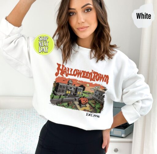 Halloweentown Est 1998 Sweatshirt and Hoodie, Halloweentown University, Retro Halloweentown Sweatshirt, Vintage Fall Sweatshirt -HC026